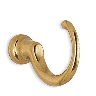 Smedbo B231 1 1/8 in. Loop Wardrobe Hook in Polished Brass from the Classic Collection